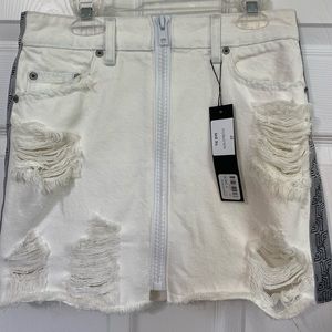 LF destroyed denim skirt